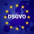 dsgvo - german Datenschutz-Grundverordnung. gdpr - General Data Protection Regulation. vector illustration. europe map